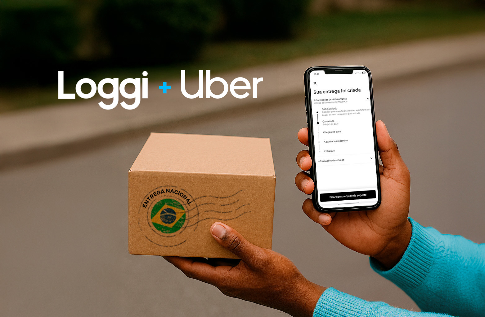 Uber e Loggi lançam serviço de entregas nacionais com coleta em casa