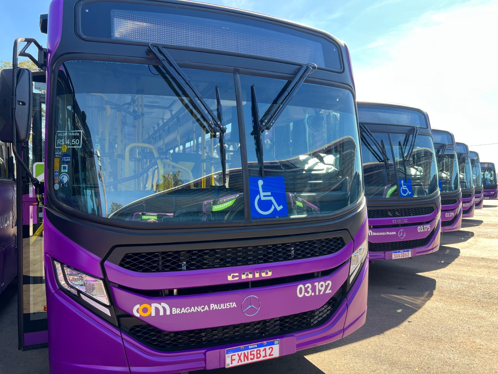 Bragança Paulista/SP recebe 38 novos ônibus para reforçar transporte público