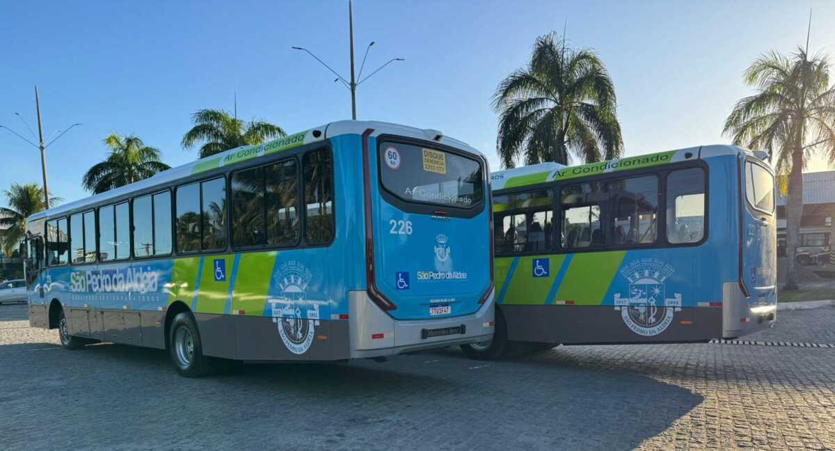 São Pedro da Aldeia/RJ recebe mais dois ônibus 0 km no transporte municipal