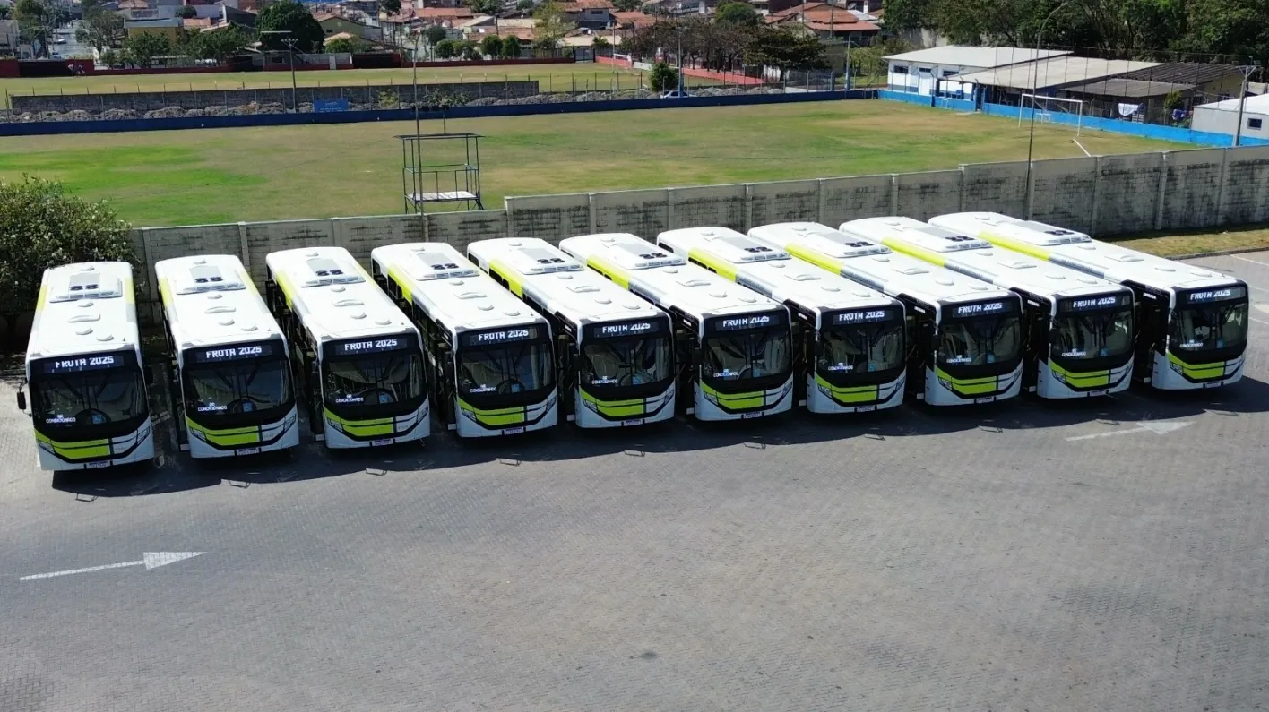 Taubaté/SP recebe 10 novos ônibus no transporte coletivo
