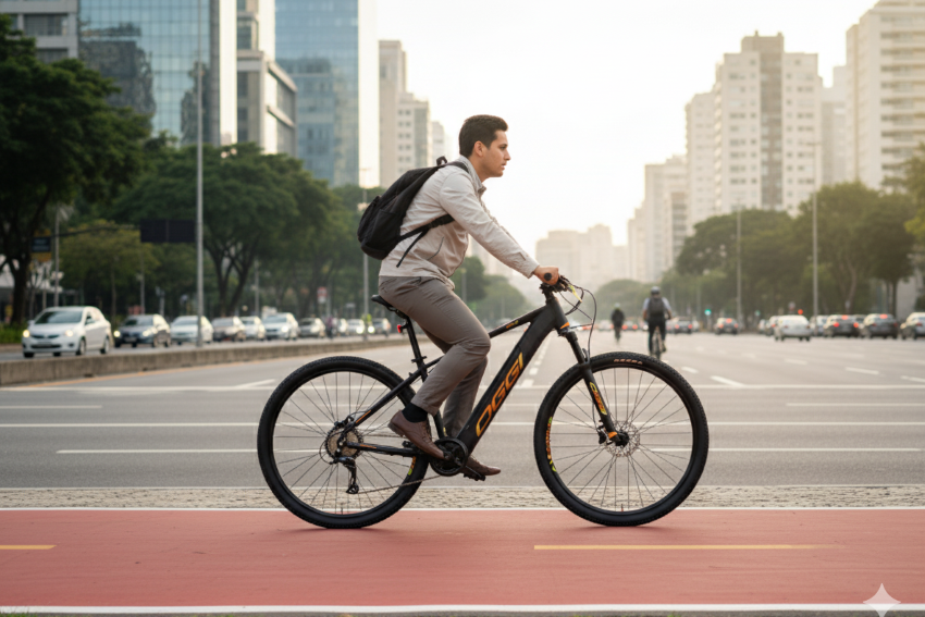 Mercado de e-bikes cresce 7,2% no Brasil: bicicletas elétricas se consolidam como alternativa contra o tempo e o custo do trânsito