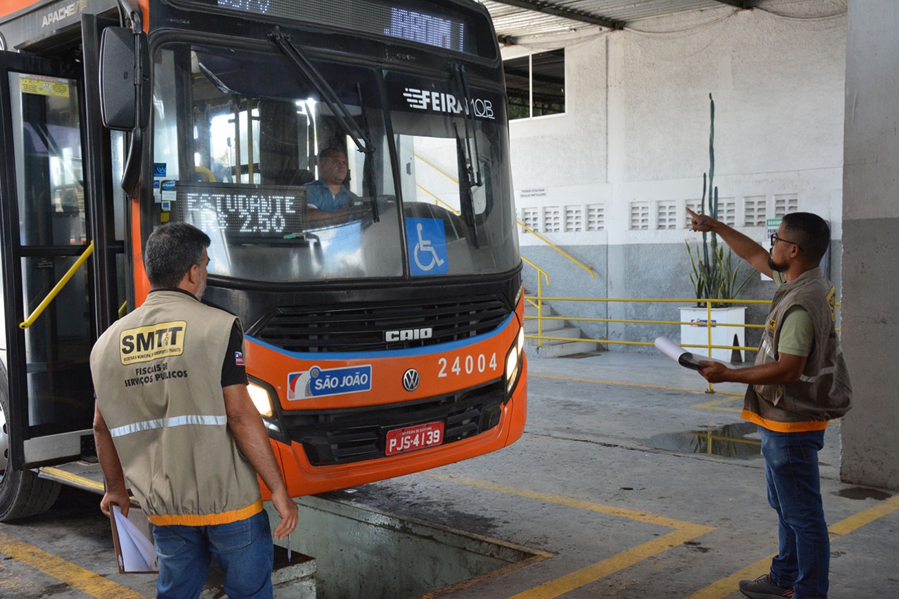 Feira de Santana/BA: Prefeitura inicia vistoria anual obrigatória da frota de ônibus