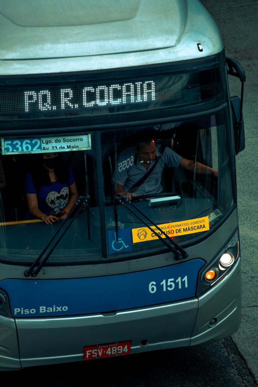 urban bus running