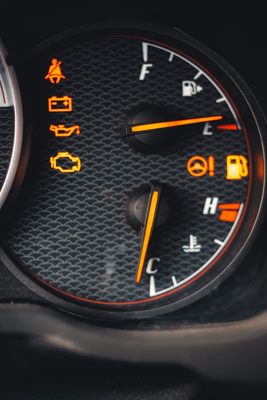 pictographs on dashboard in car